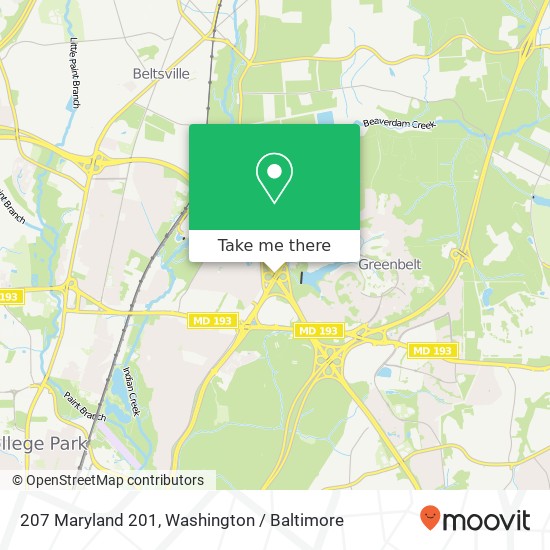 207 Maryland 201, 207 MD-201, Greenbelt, MD 20770, USA map