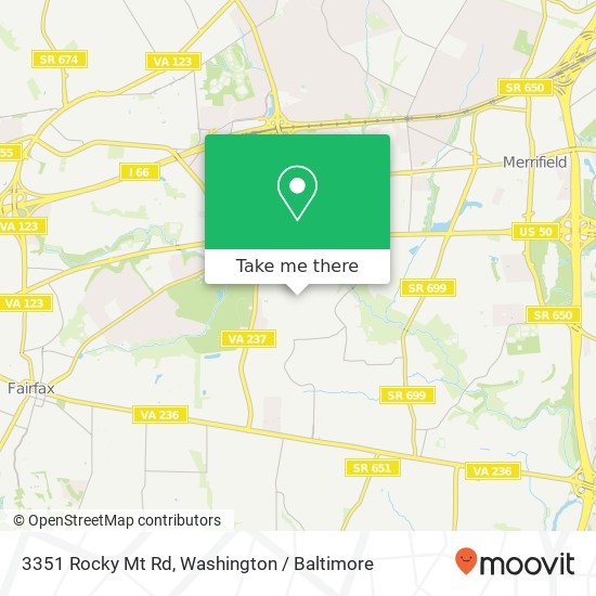 3351 Rocky Mt Rd, Fairfax, VA 22031 map