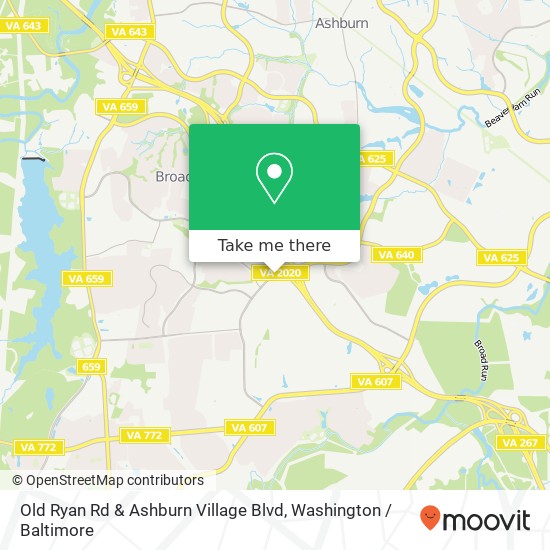 Old Ryan Rd & Ashburn Village Blvd, Ashburn, VA 20148 map