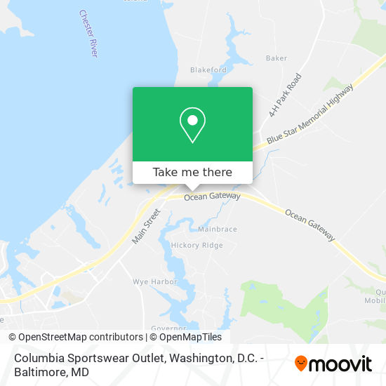 Columbia Sportswear Outlet map