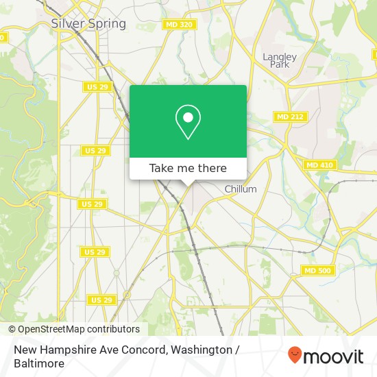 New Hampshire Ave Concord, Washington, DC 20011 map