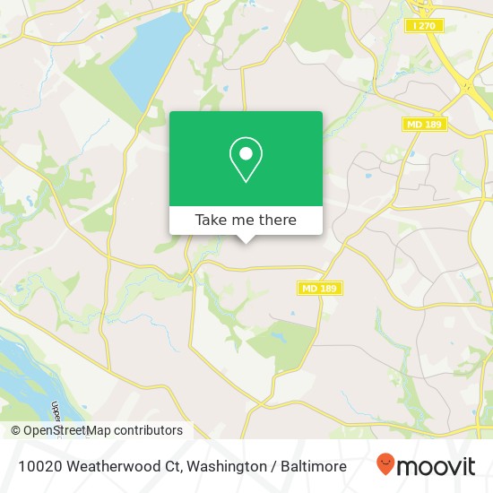 10020 Weatherwood Ct, Potomac, MD 20854 map