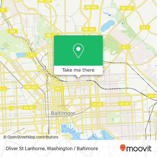 Oliver St Lanhorne, Baltimore, MD 21202 map