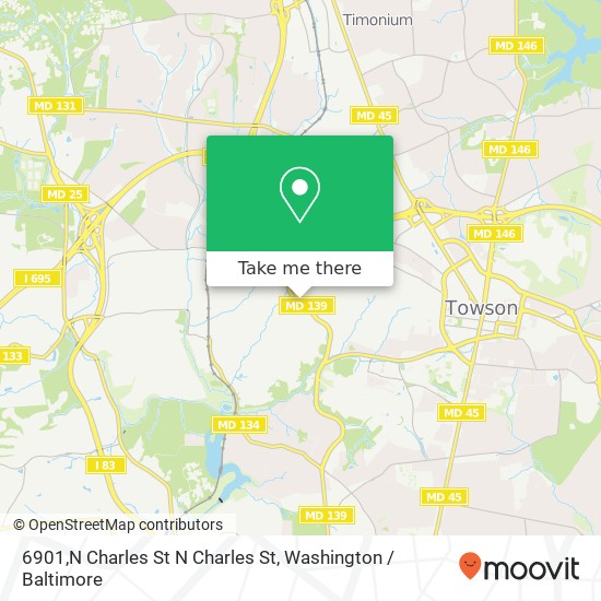 6901,N Charles St N Charles St, Towson, MD 21204 map