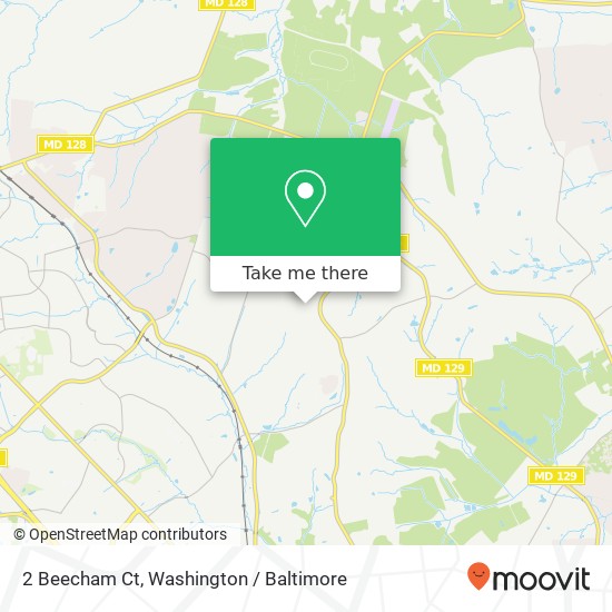Mapa de 2 Beecham Ct, Owings Mills, MD 21117