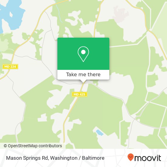 Mapa de Mason Springs Rd, Indian Head, MD 20640