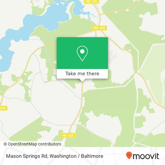 Mason Springs Rd, Indian Head, MD 20640 map