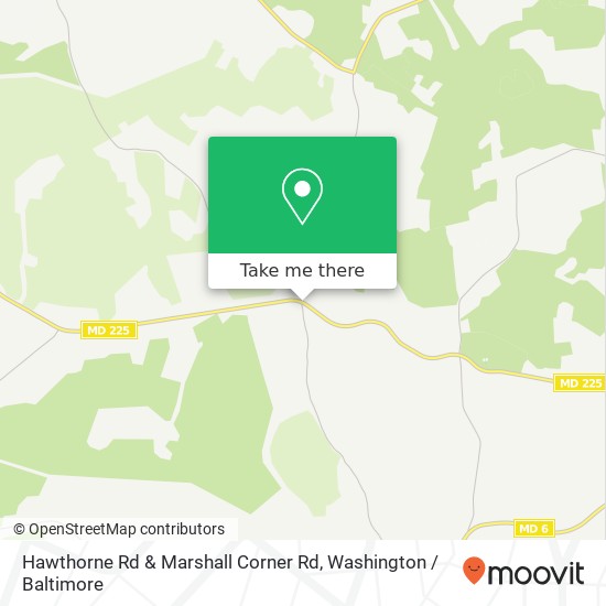 Mapa de Hawthorne Rd & Marshall Corner Rd