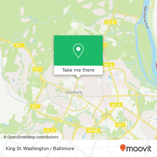 King St, Leesburg, VA 20176 map