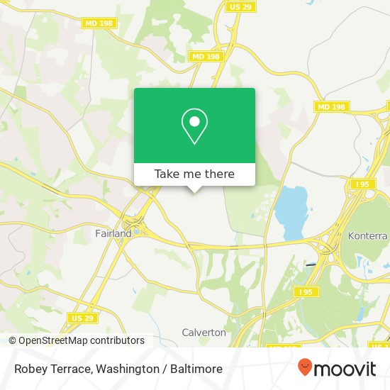 Robey Terrace, Robey Terrace, Fairland, MD 20904, USA map