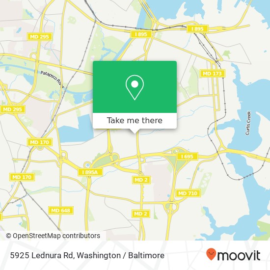 5925 Lednura Rd, Brooklyn, MD 21225 map