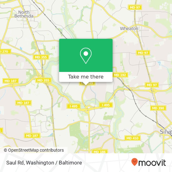 Mapa de Saul Rd, Kensington, MD 20895