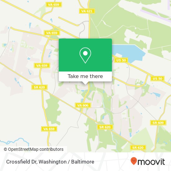 Mapa de Crossfield Dr, Chantilly, VA 20152