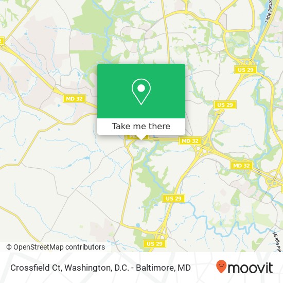 Crossfield Ct, Clarksville, MD 21029 map