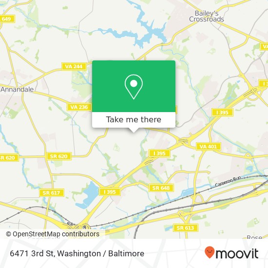 Mapa de 6471 3rd St, Alexandria, VA 22312