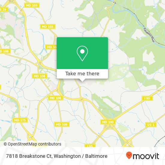 7818 Breakstone Ct, Ellicott City, MD 21043 map