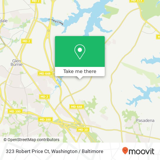 Mapa de 323 Robert Price Ct, Glen Burnie, MD 21060