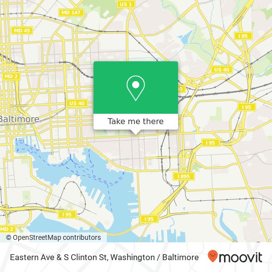 Eastern Ave & S Clinton St, Baltimore, MD 21224 map