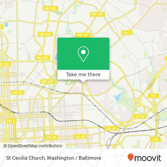Mapa de St Cecilia Church, 3300 Cliftmont Ave