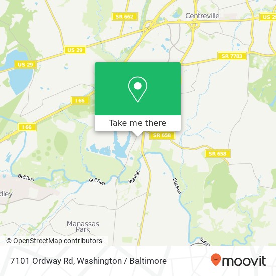 7101 Ordway Rd, Centreville, VA 20121 map
