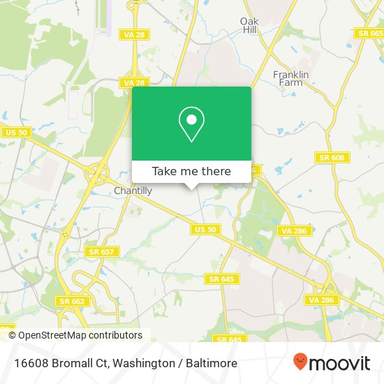 16608 Bromall Ct, Chantilly, VA 20151 map