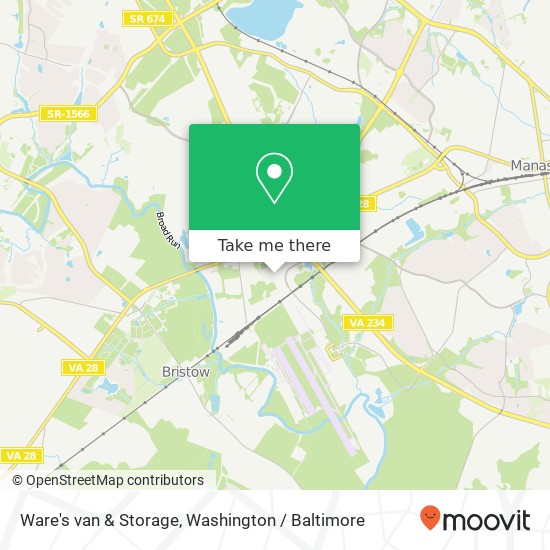 Mapa de Ware's van & Storage, 10904 Carolina Dr