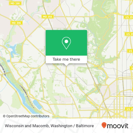 Mapa de Wisconsin and Macomb, Washington, DC 20016