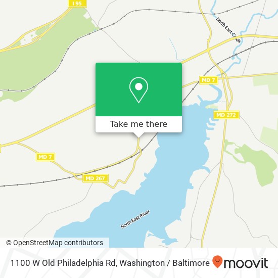 Mapa de 1100 W Old Philadelphia Rd, North East, MD 21901