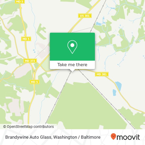 Mapa de Brandywine Auto Glass, 14153 Brandywine Rd