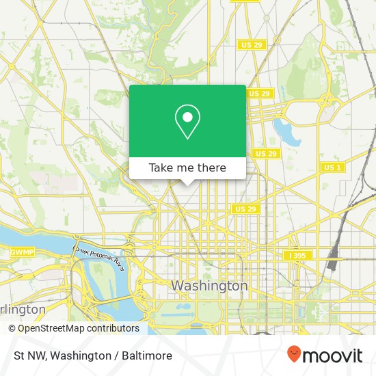 Mapa de St NW, Washington, DC 20009