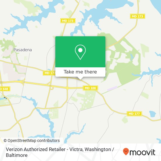 Mapa de Verizon Authorized Retailer - Victra, 4151 Mountain Rd