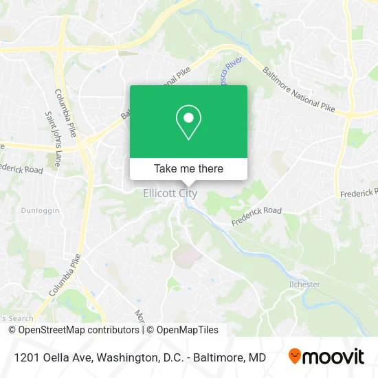 Mapa de 1201 Oella Ave