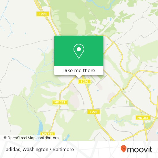 adidas, 22705 Clarksburg Rd map