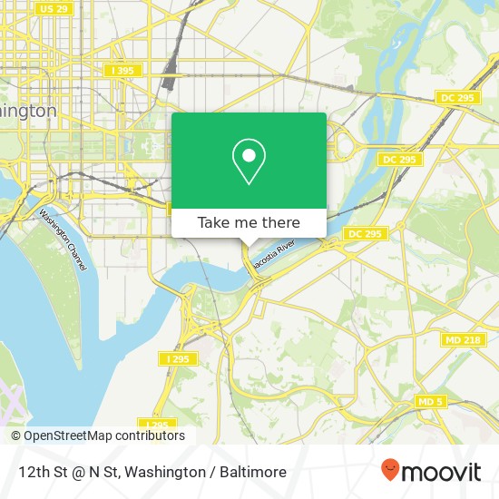 Mapa de 12th St @ N St, Washington, DC 20003