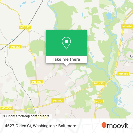 Mapa de 4627 Olden Ct, Bowie, MD 20715