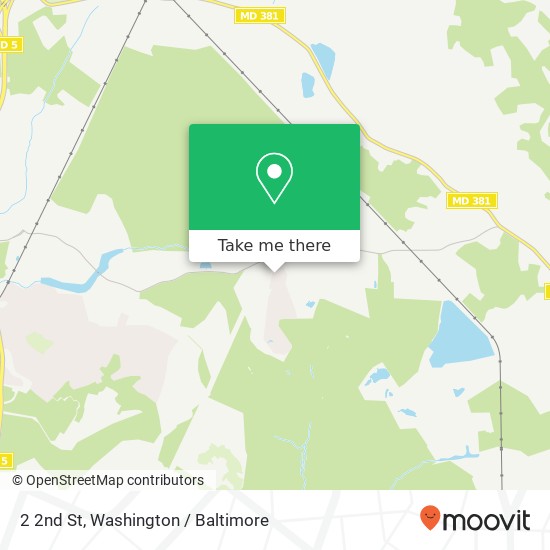 Mapa de 2 2nd St, Brandywine, MD 20613