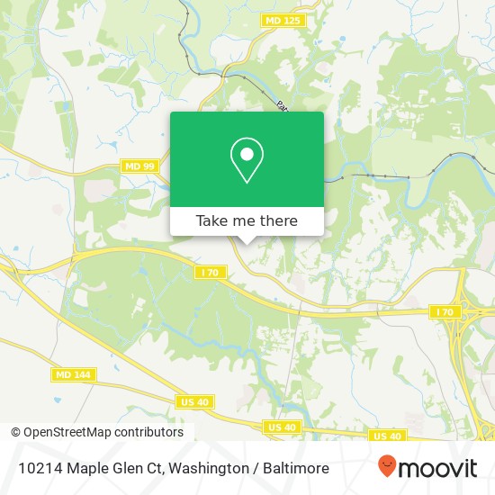 10214 Maple Glen Ct, Ellicott City, MD 21042 map