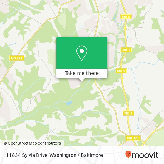 11834 Sylvia Drive, 11834 Sylvia Dr, Clinton, MD 20735, USA map