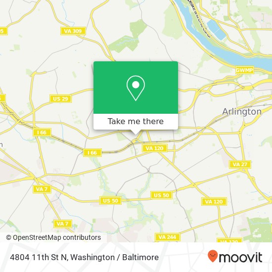 4804 11th St N, Arlington, VA 22205 map