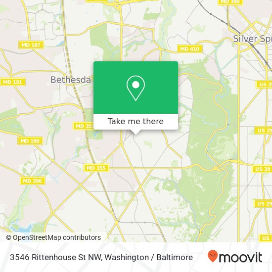 Mapa de 3546 Rittenhouse St NW, Washington (DC), DC 20015