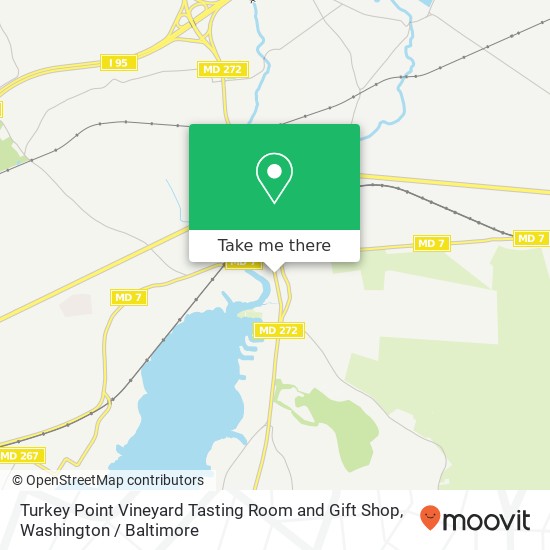 Mapa de Turkey Point Vineyard Tasting Room and Gift Shop, 116 S Main St