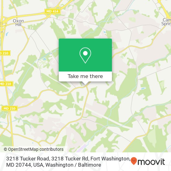 Mapa de 3218 Tucker Road, 3218 Tucker Rd, Fort Washington, MD 20744, USA