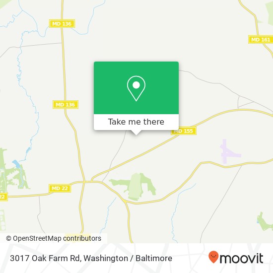 Mapa de 3017 Oak Farm Rd, Churchville, MD 21028