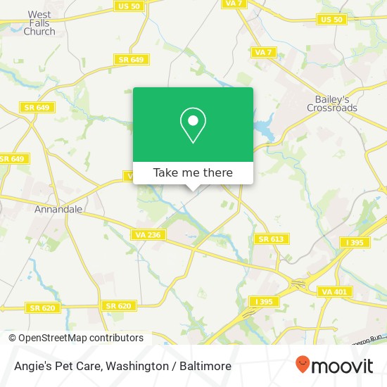 Mapa de Angie's Pet Care, 4137 Watkins Trl