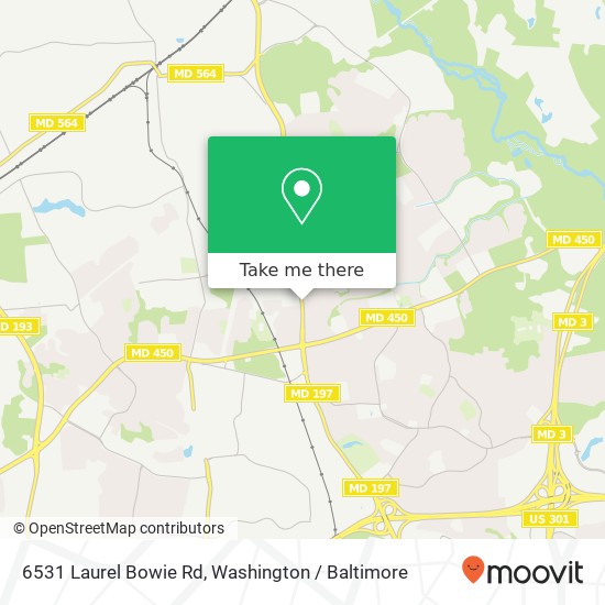 Mapa de 6531 Laurel Bowie Rd, Bowie, MD 20715