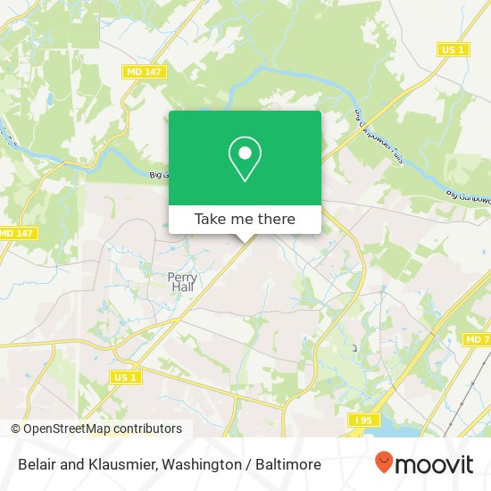 Mapa de Belair and Klausmier, Nottingham, MD 21236