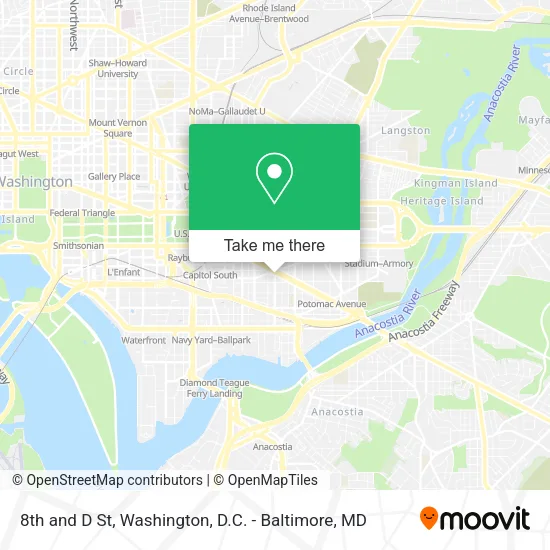 8th and D St map