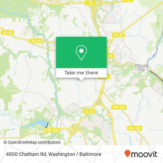 4000 Chatham Rd, Ellicott City, MD 21042 map