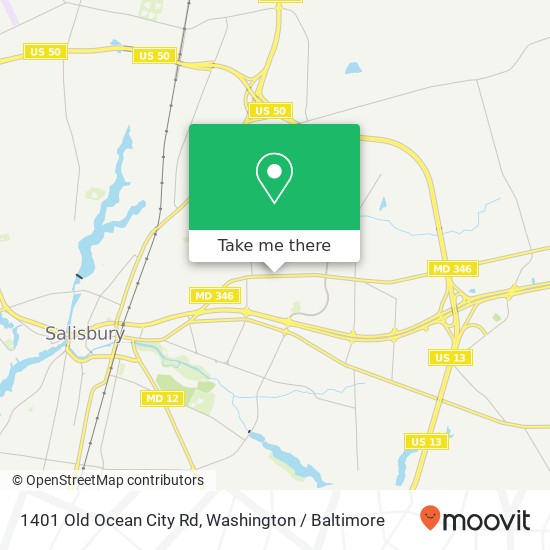 1401 Old Ocean City Rd, Salisbury, MD 21804 map