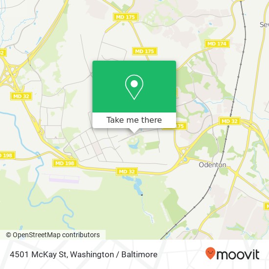 Mapa de 4501 McKay St, Fort Meade, MD 20755